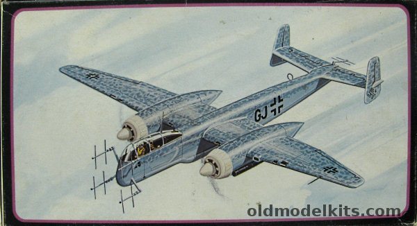 AMT-Frog 1/72 Heinkel He-219 Owl - (Frog Molds), 3702-80 plastic model kit